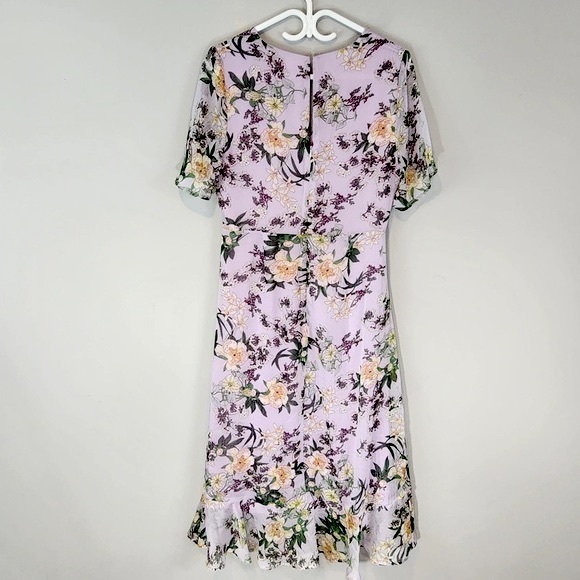 ASTR The Label Cinched Floral Mermaid Dress Sz. Large - Picture 9 of 13